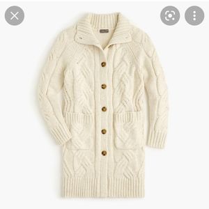 J Crew Point Sur Cable Knit Sweater